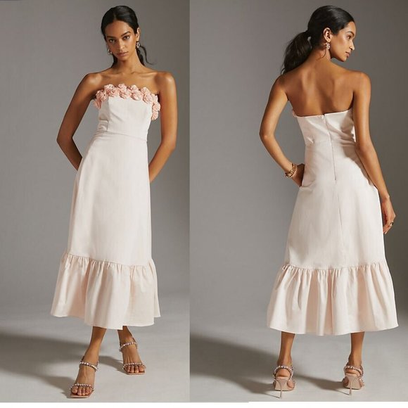 Anthropologie Dresses New Anthropologie Hutch Floral Hem Maxi Dress